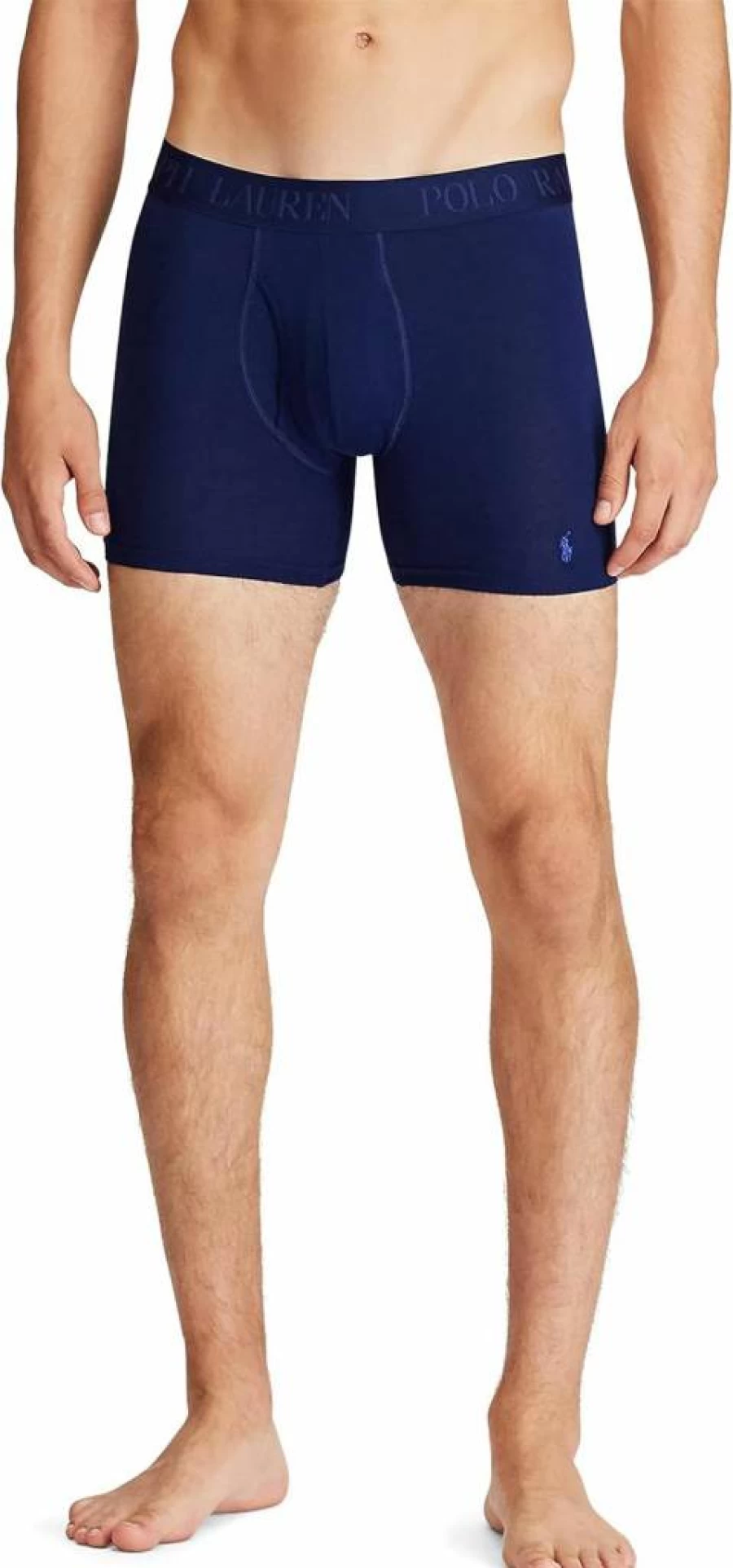 POLO Ralph Lauren Men's Cotton Modal Stretch Boxer Briefs 3-Pack - Soft Breathable Underwear with 4D Flex Comfort
