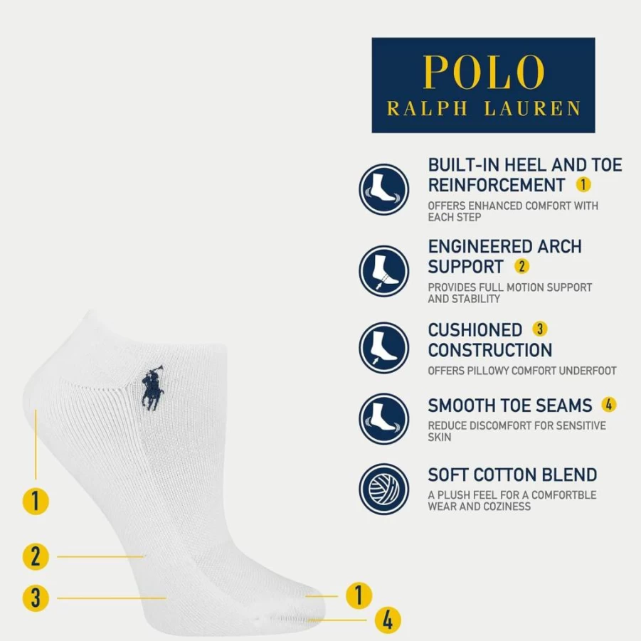 POLO RALPH LAUREN Women's Classic Fit Low-Cut Cushion Comfort Sneakers