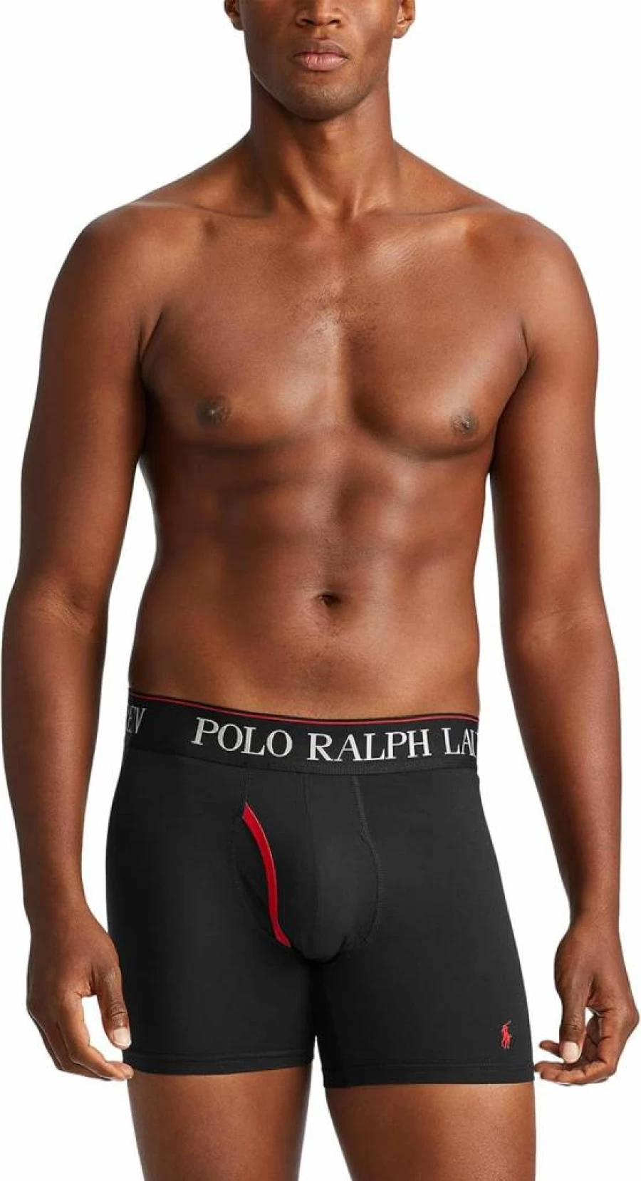 POLO RALPH LAUREN Men's 3-Pack Boxer Briefs with 4D Flex Cooling Technology - Microfiber Long Leg Underwear