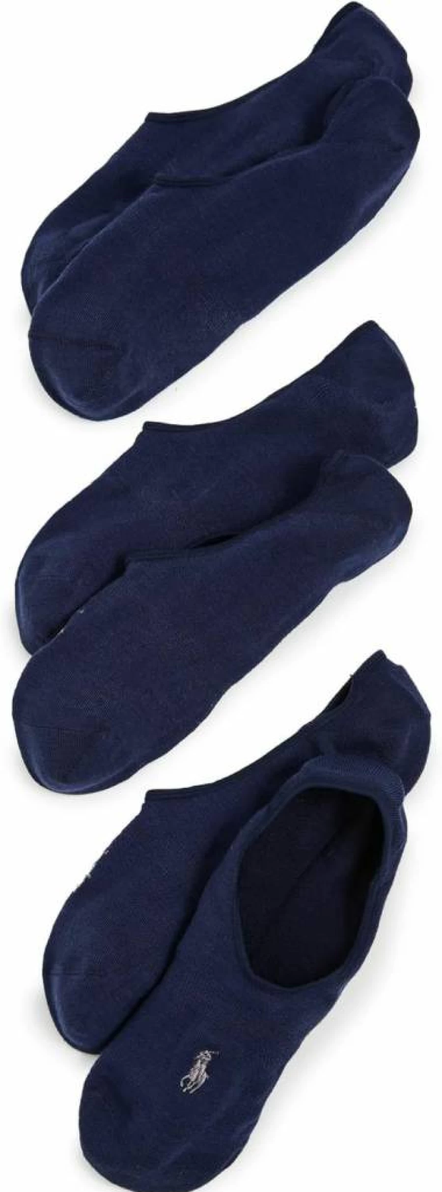 POLO RALPH LAUREN Men's Lightweight Liner Socks 3-Pack - Breathable Comfort for Everyday Wear