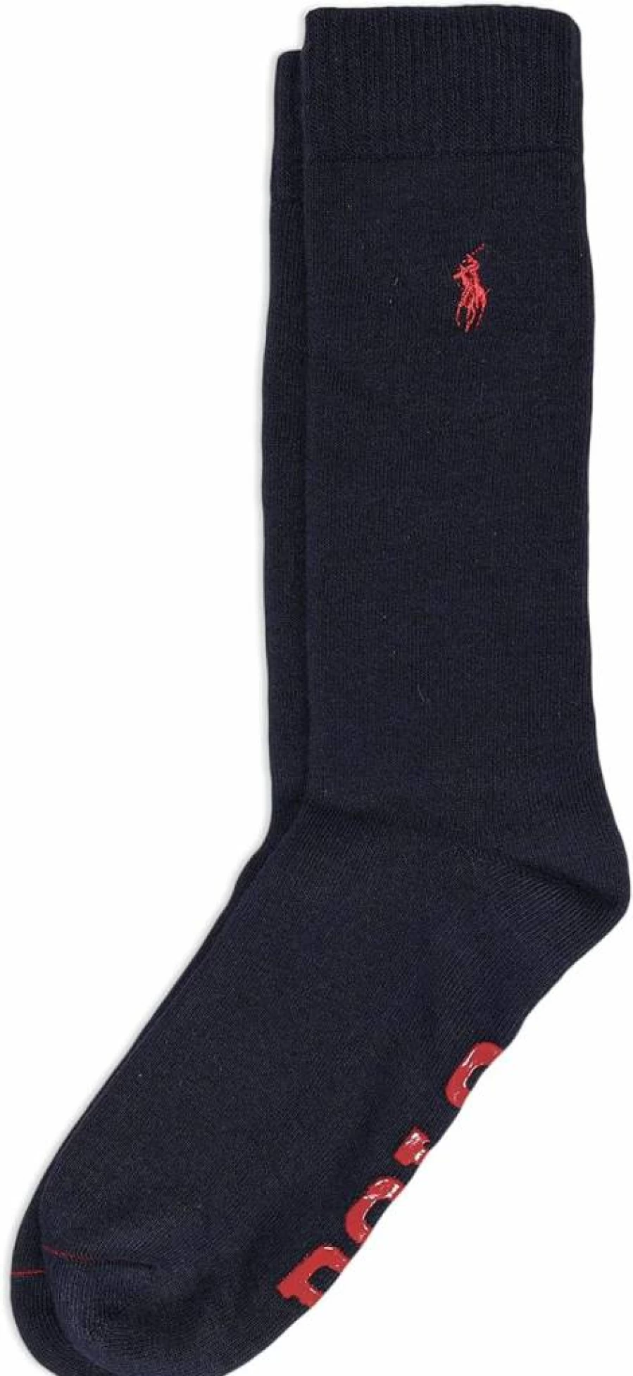 POLO RALPH LAUREN Men's Non-Slip Gripper Lounge Socks with Comfort Cushioning for Casual Wear