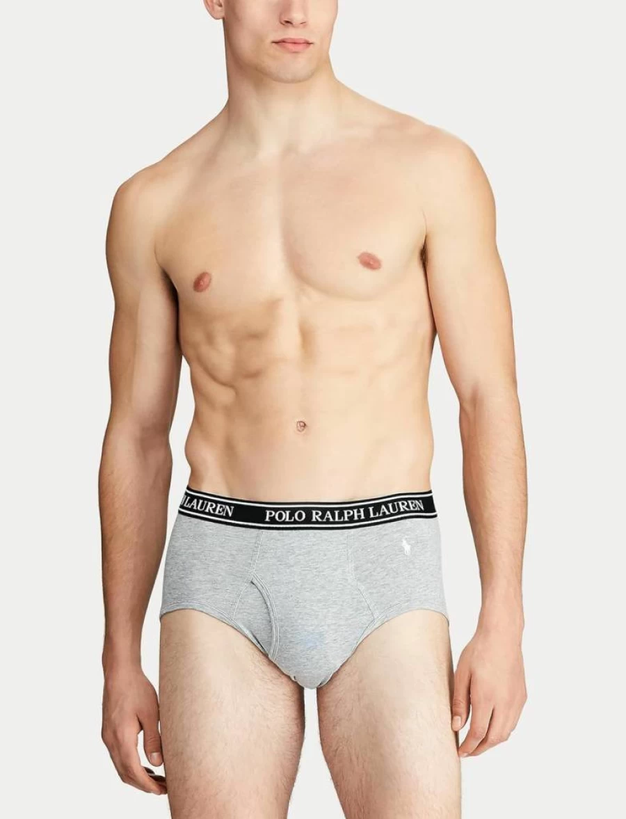 POLO Ralph Lauren Men's Classic Fit Stretch Cotton Underwear Briefs, Multi-Pack Options