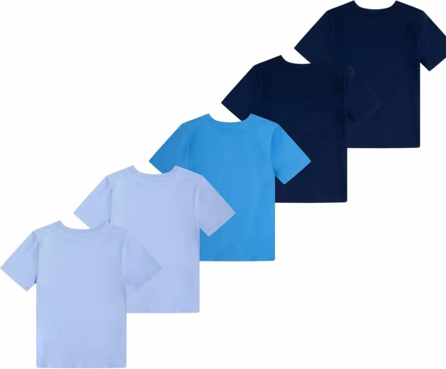 POLO RALPH LAUREN Boys' Cotton Multi-Pack Short Sleeve Undershirts - Classic Fit Crewneck Tees