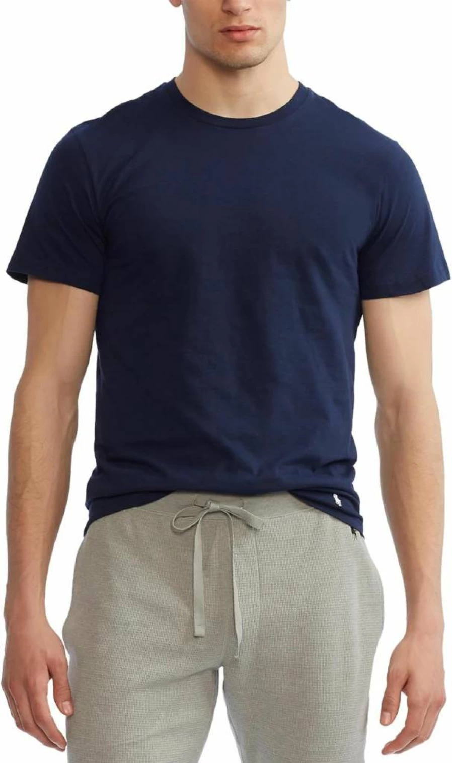 POLO RALPH LAUREN Men's Classic Fit Cotton Crew Neck Undershirts 3-Pack, Breathable White T-Shirts Multipack