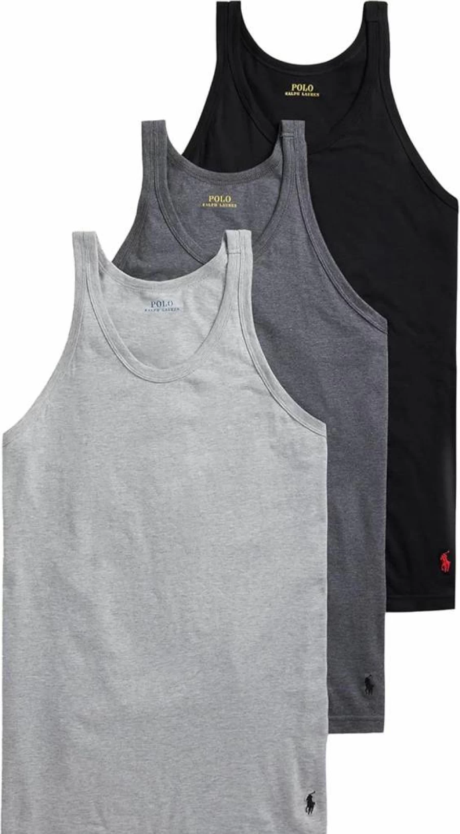 POLO RALPH LAUREN Men's Slim Fit Cotton Tank Top - Classic Casual Sleeveless Shirt