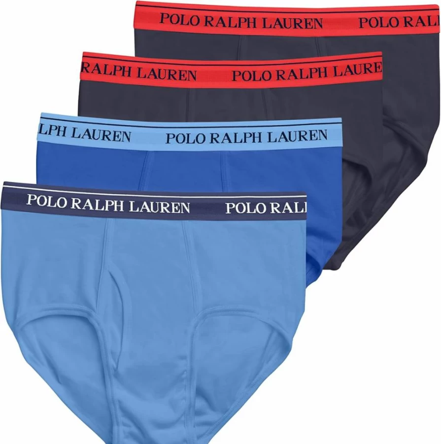 POLO RALPH LAUREN Men's Classic Fit Cotton Underwear Multipack - Soft Breathable Briefs for Men