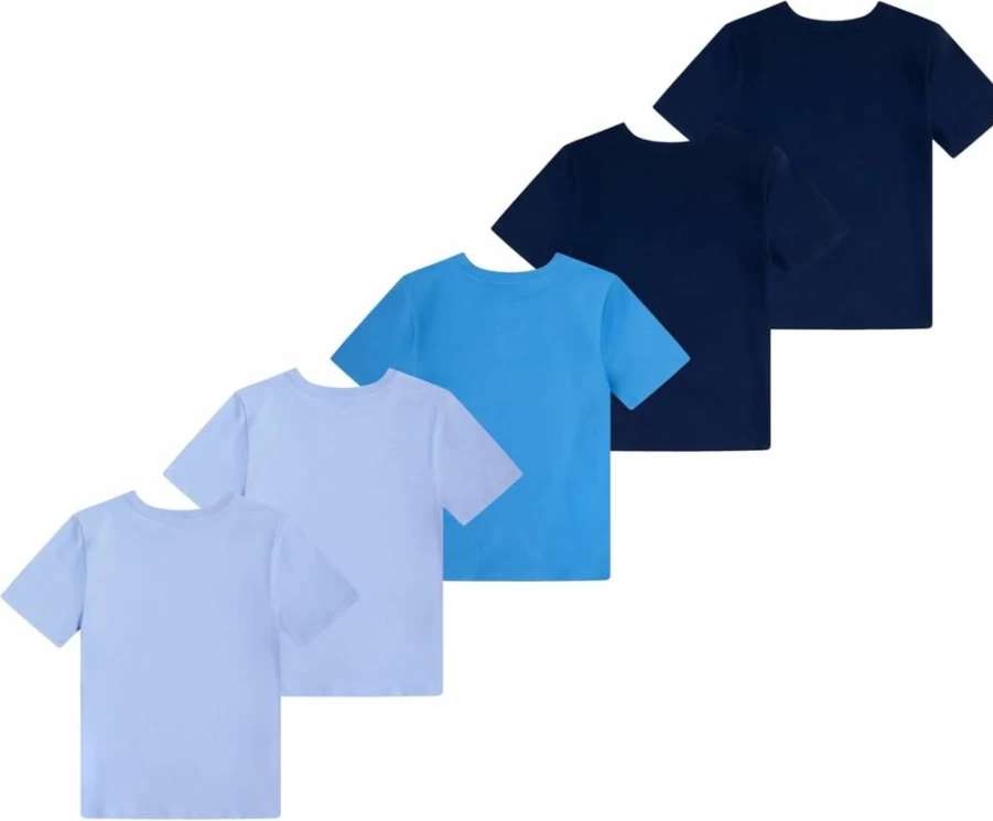 POLO RALPH LAUREN Boys' Cotton Multi-Pack Undershirts Short Sleeve Crew Neck Tee Shirts