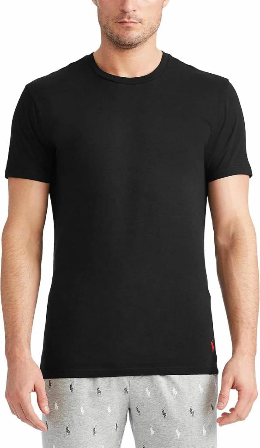 POLO Men's 4D Flex Cooling Cotton Modal Short Sleeve Crew Neck T-Shirt
