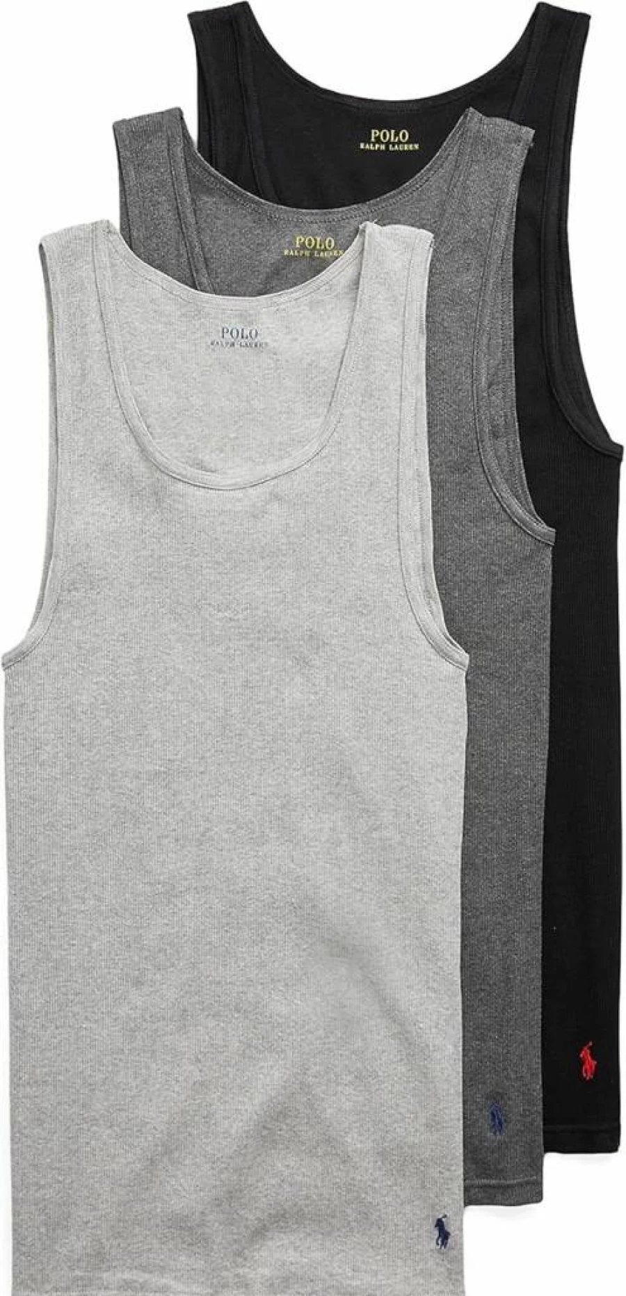 POLO RALPH LAUREN Men's Classic Fit Moisture-Wicking 3-Pack Performance Tank Undershirts