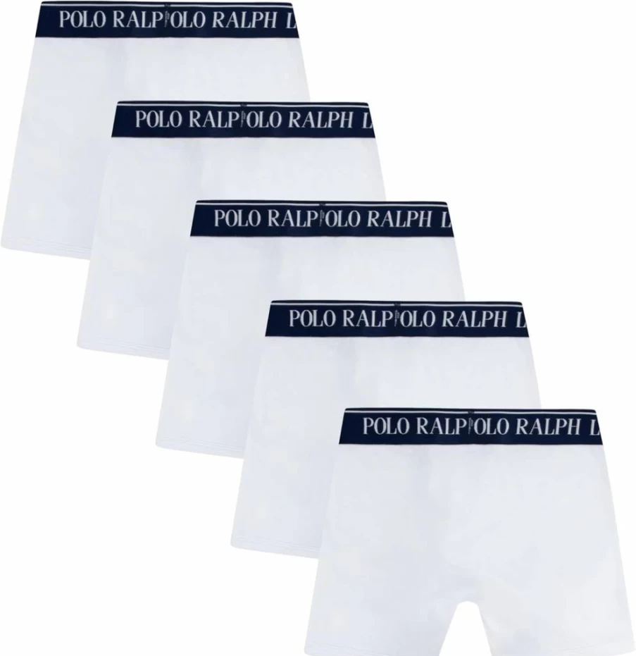 POLO RALPH LAUREN Boys' 5-Pack Cotton Boxer Briefs - Soft Underwear for Kids