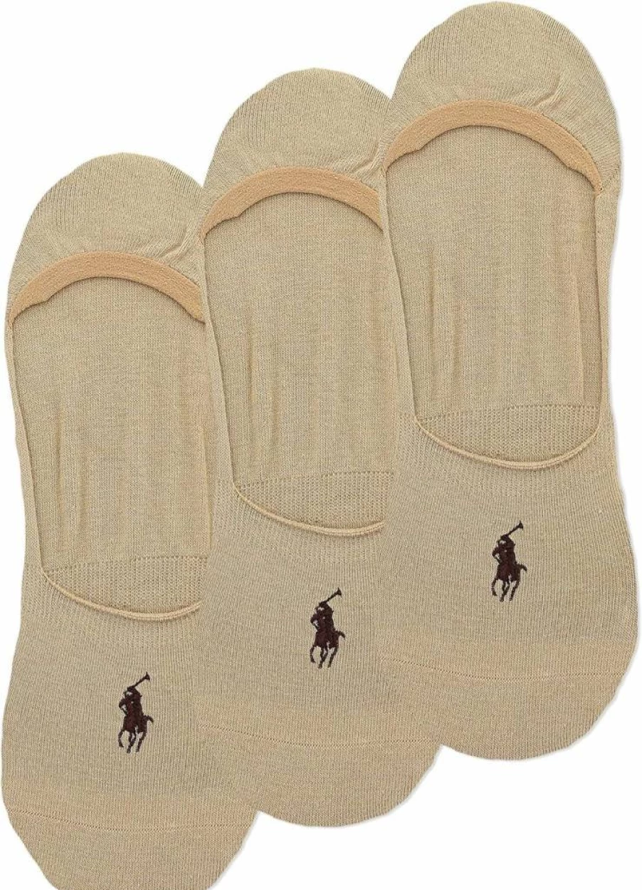 POLO RALPH LAUREN Men's Lightweight Cotton Dress Socks 3-Pack with Non-Slip Heel for Comfort & Style