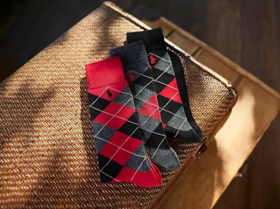 POLO RALPH LAUREN Men's Dress Crew Socks 3-Pack - Super Soft Flat Knit with Reinforced Heel & Toe for Comfort