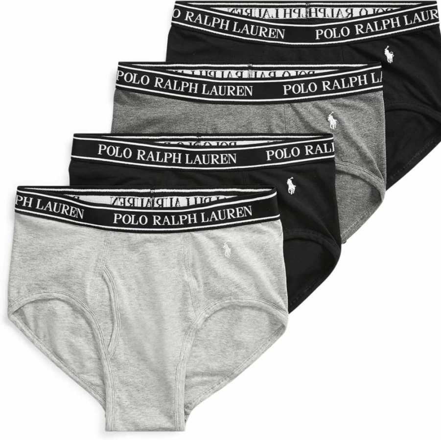 POLO Men's Classic Fit Stretch Cotton Briefs - Multi-Pack Underwear for Comfort & Style