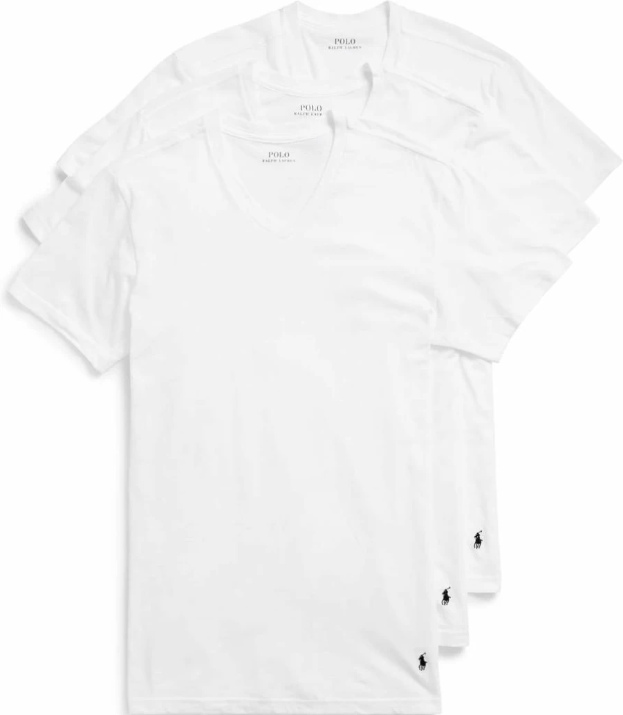 POLO Ralph Lauren Men's Classic Stretch V-Neck T-Shirt for Big & Tall Sizes